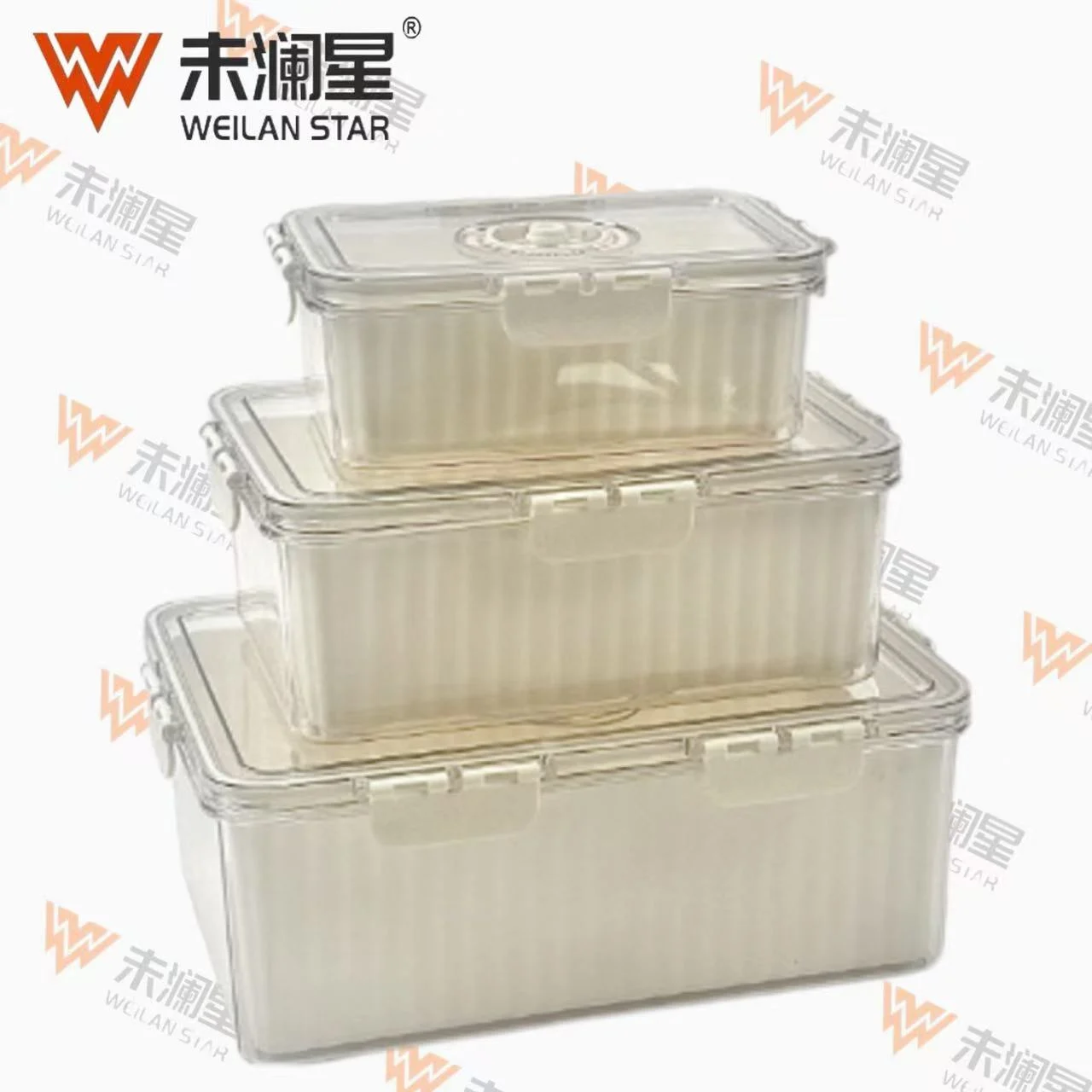 3774-3D(沥水篮+冰格) 保鲜盒