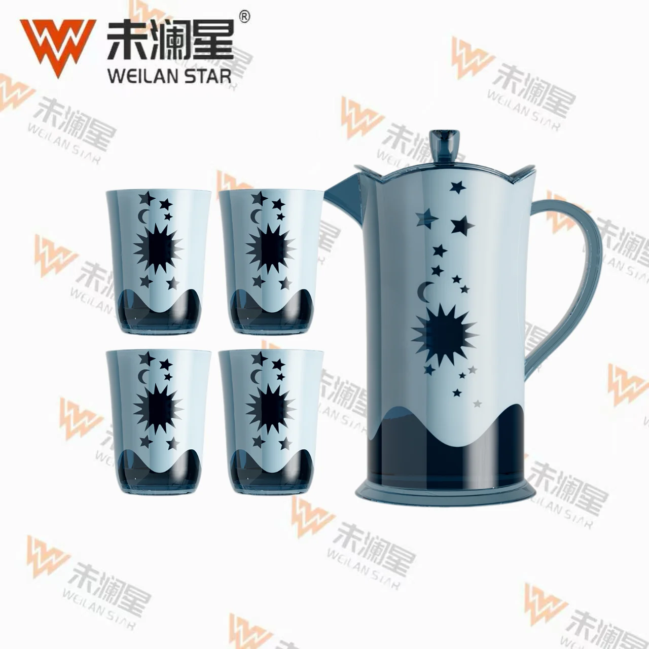 YJ2209-4 水壶杯具套装