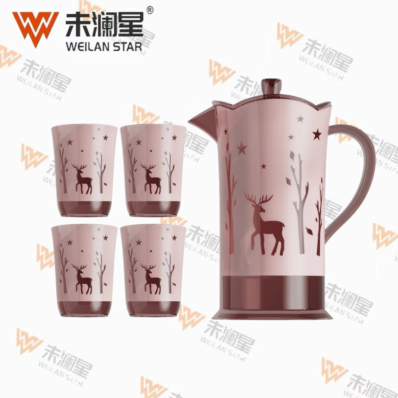 YJ2210-4 水壶杯具套装
