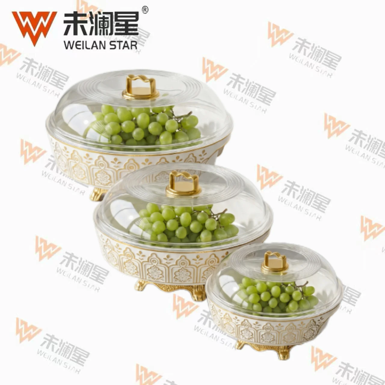 300-1C-Foil‑Stamped-white 果盘