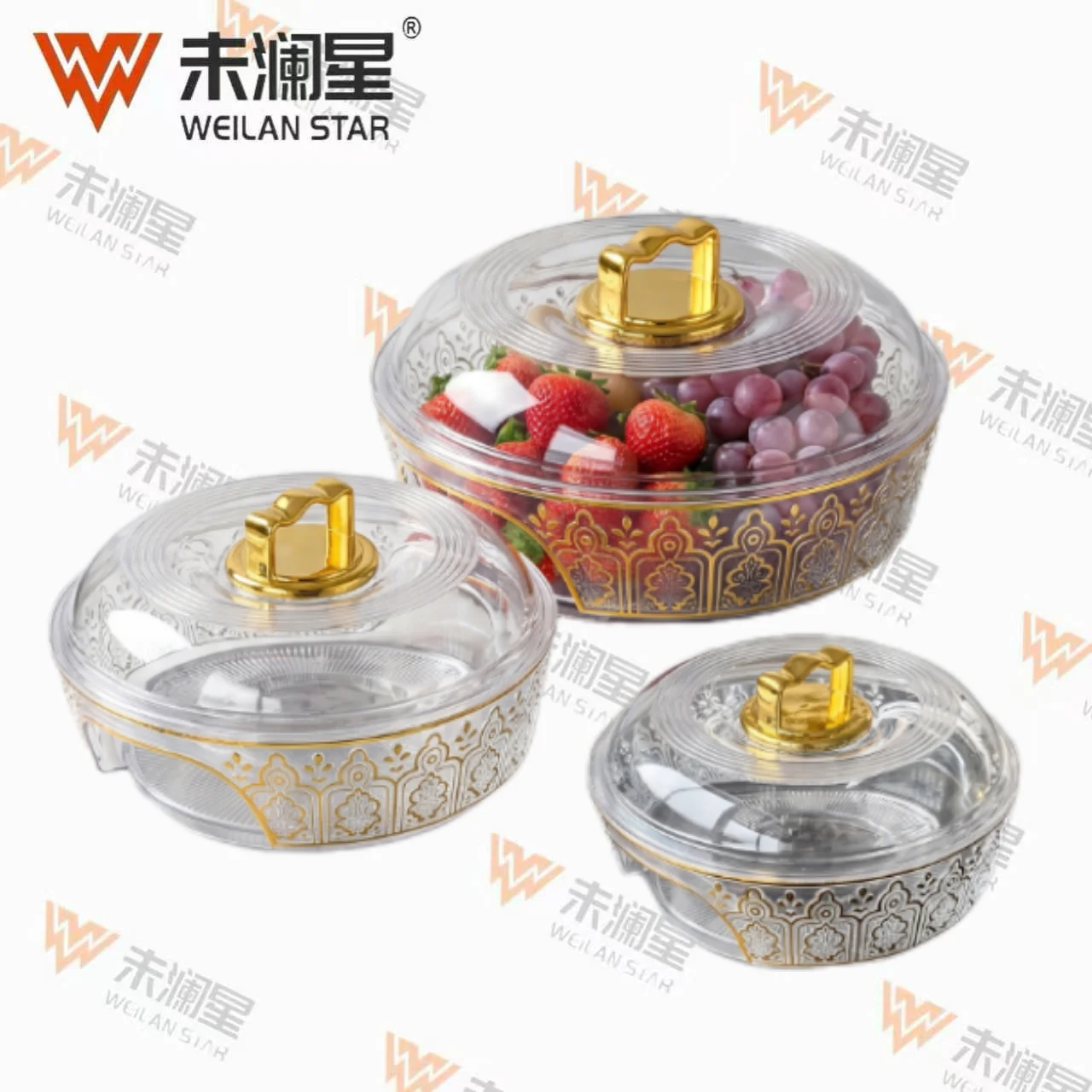 300-3C-Gold-Stamped 果盘