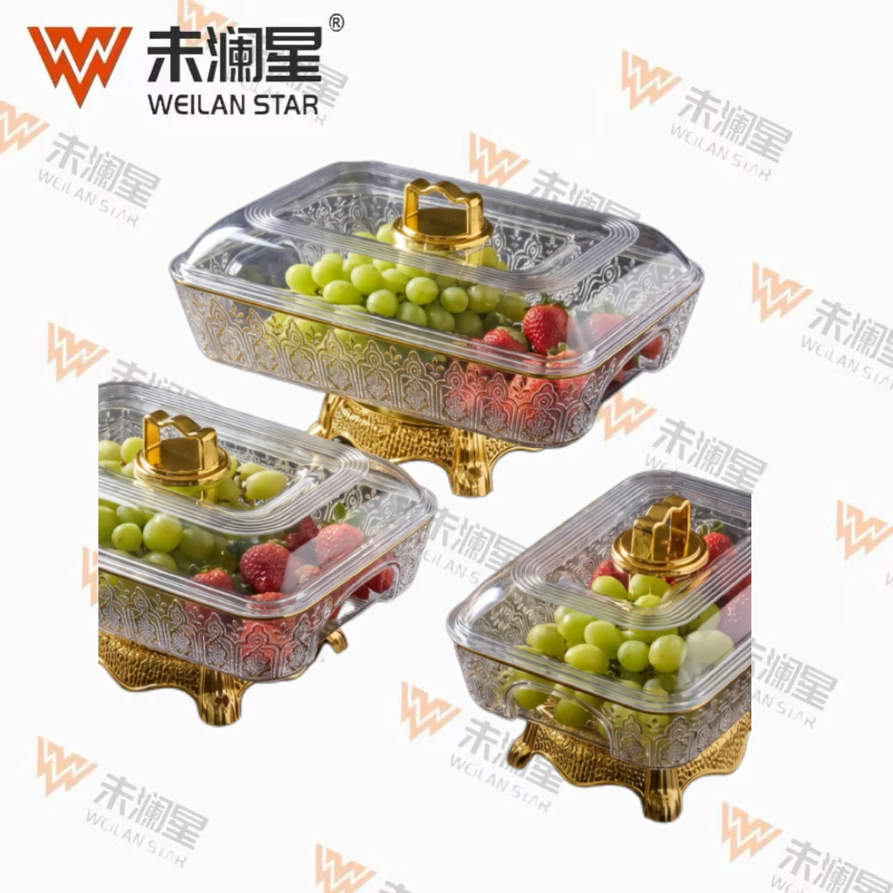 301-1C-Gold-Stamped 果盘