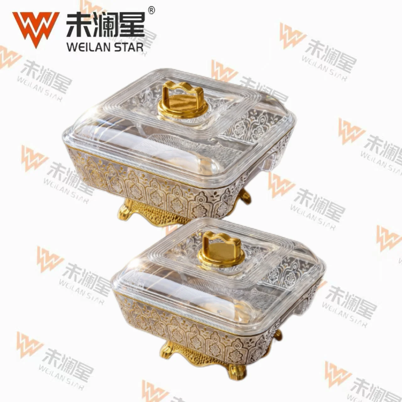 302-1C-Gold-Stamped 果盘