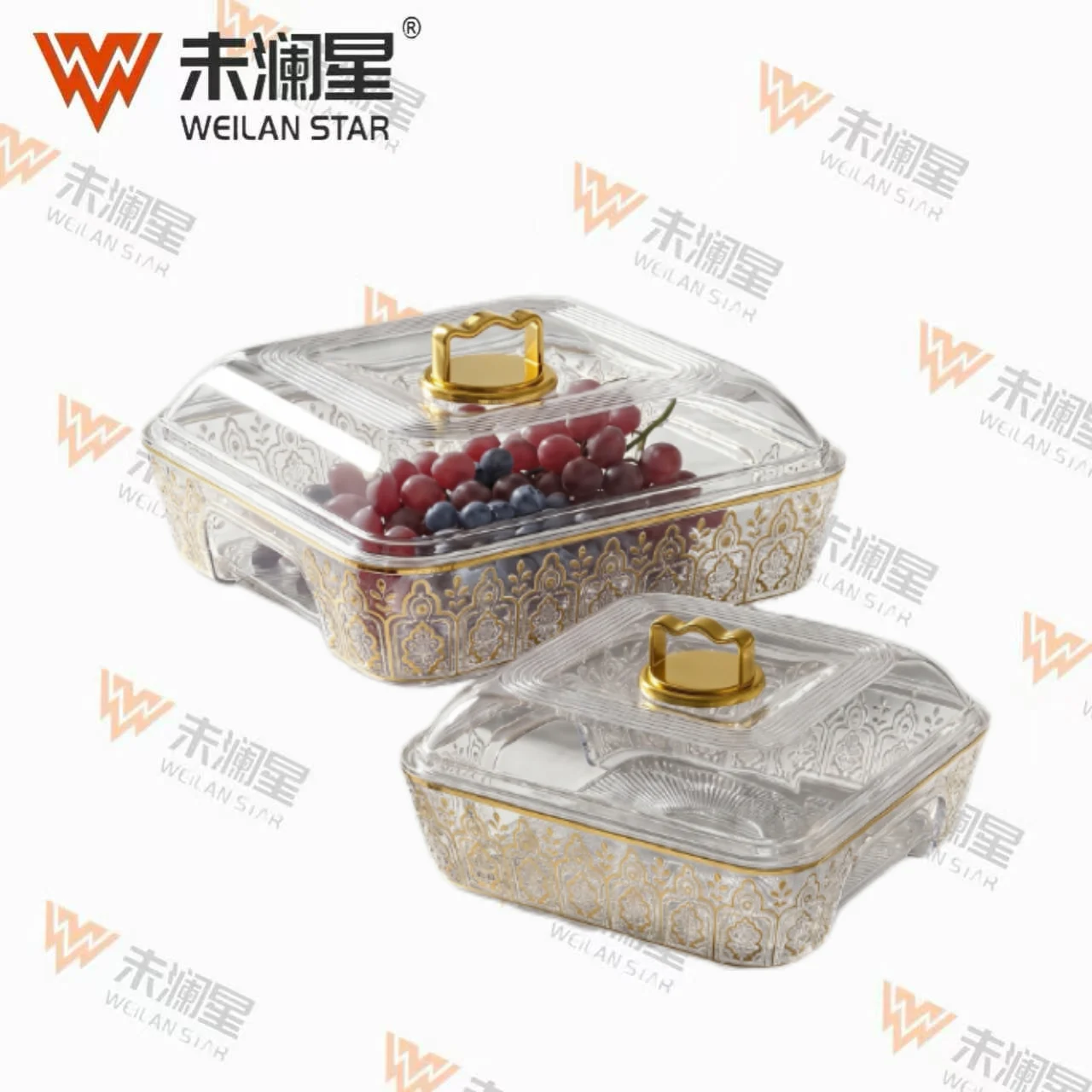 302-3A-Gold-Stamped 果盘