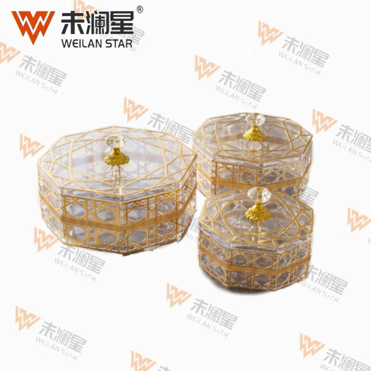 310-8-Transparent-Gold-Foil 果盘