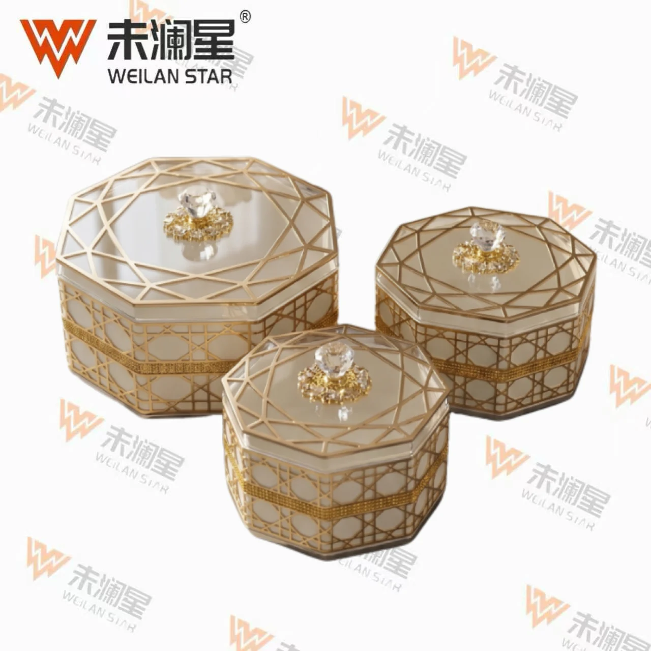 310-6-White-Gold-Foil 果盘