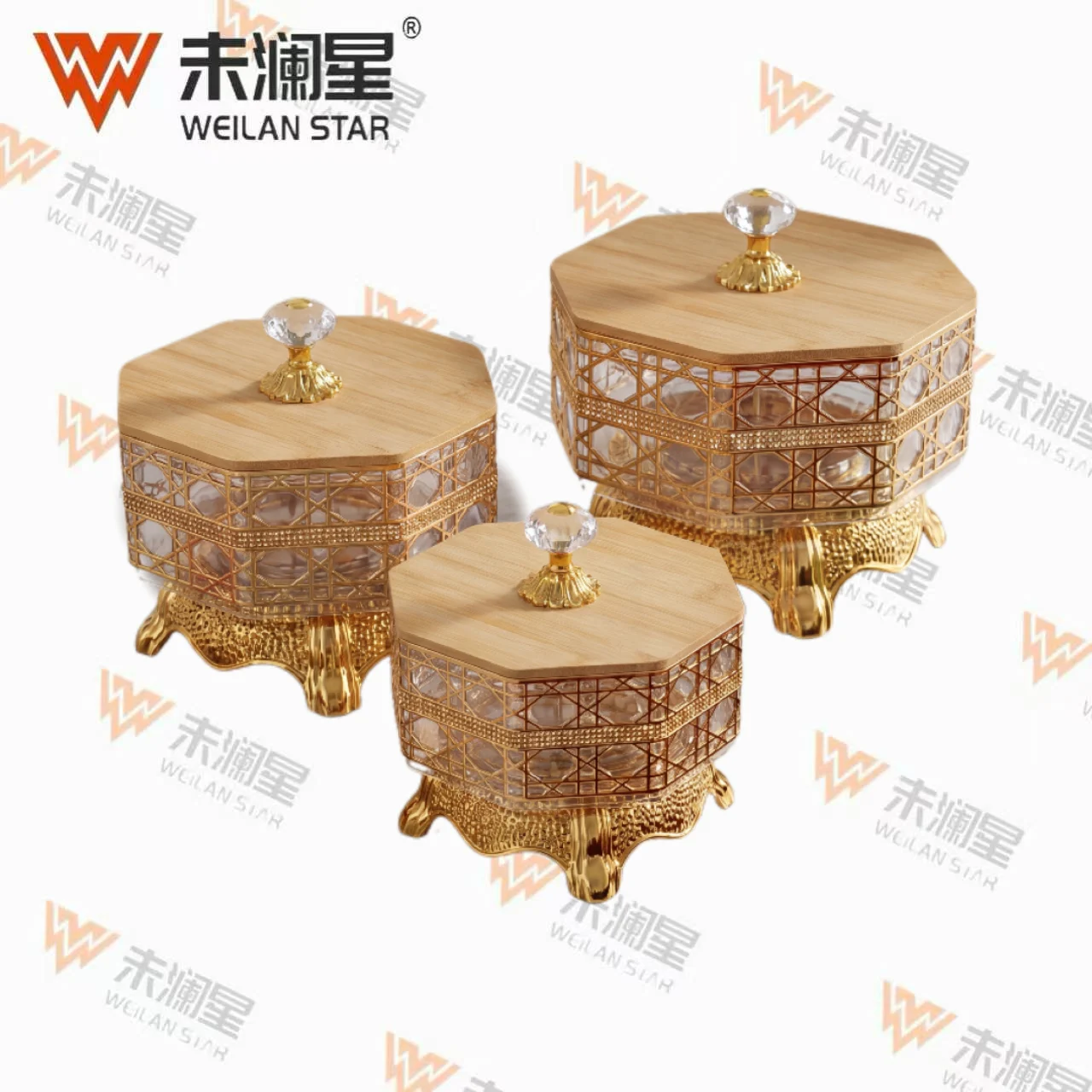 311-12-Transparen-Gold-Foil 果盘