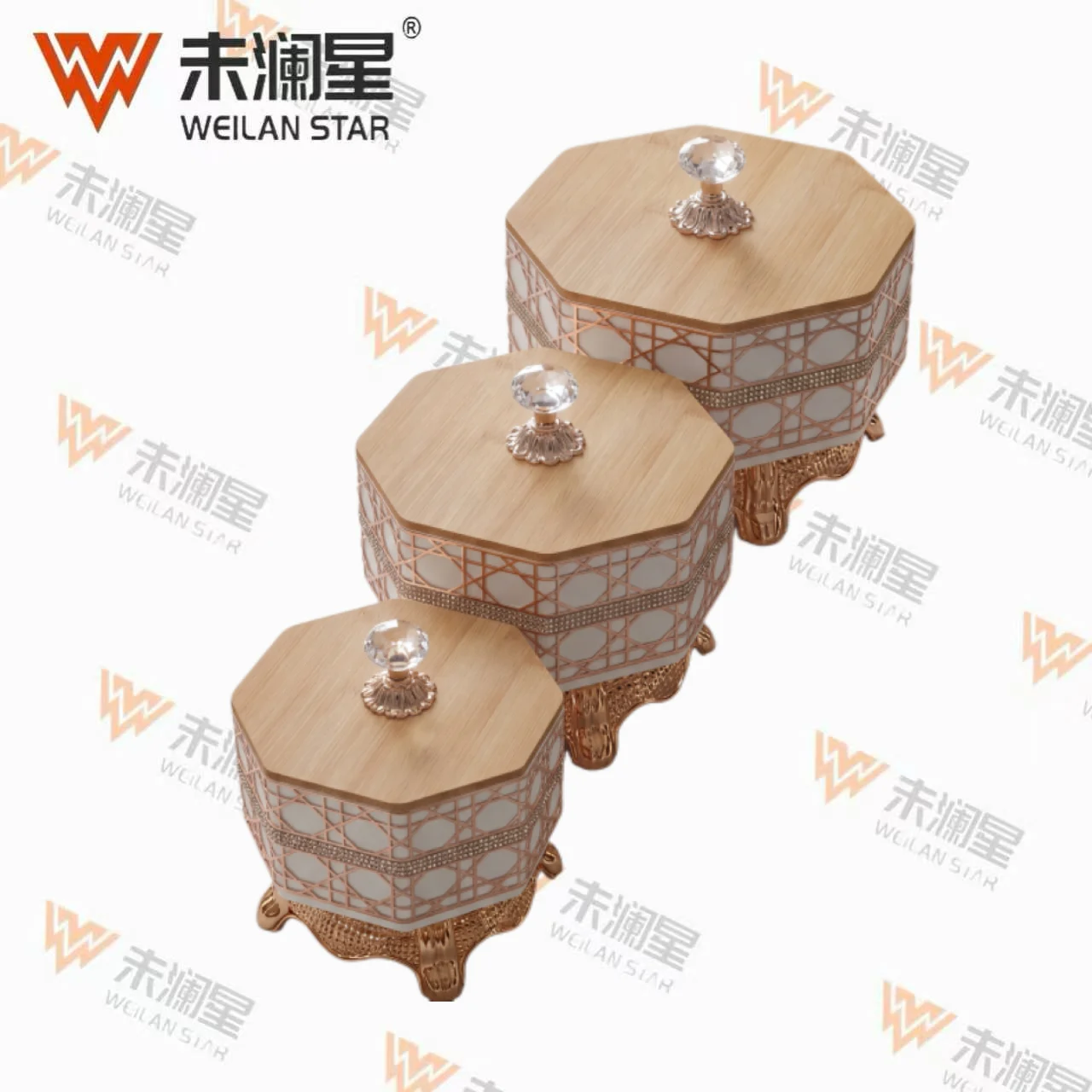 311-12-White-Rose-Gold-Foil 果盘