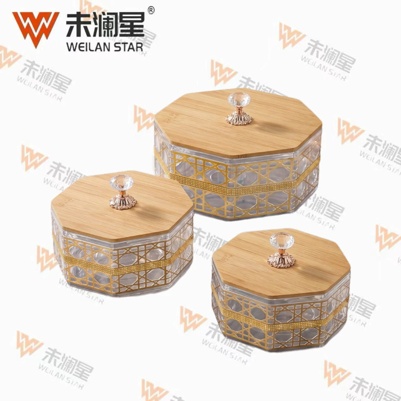310-12-Transparent-Gold-Foil 果盘