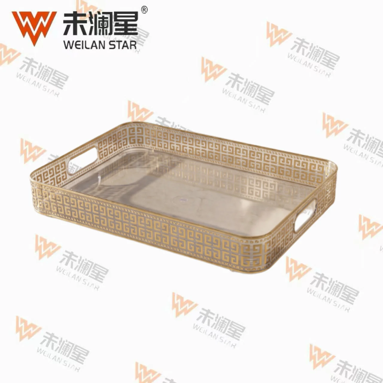 320-3-Transparen-Gold-Foil 果盘