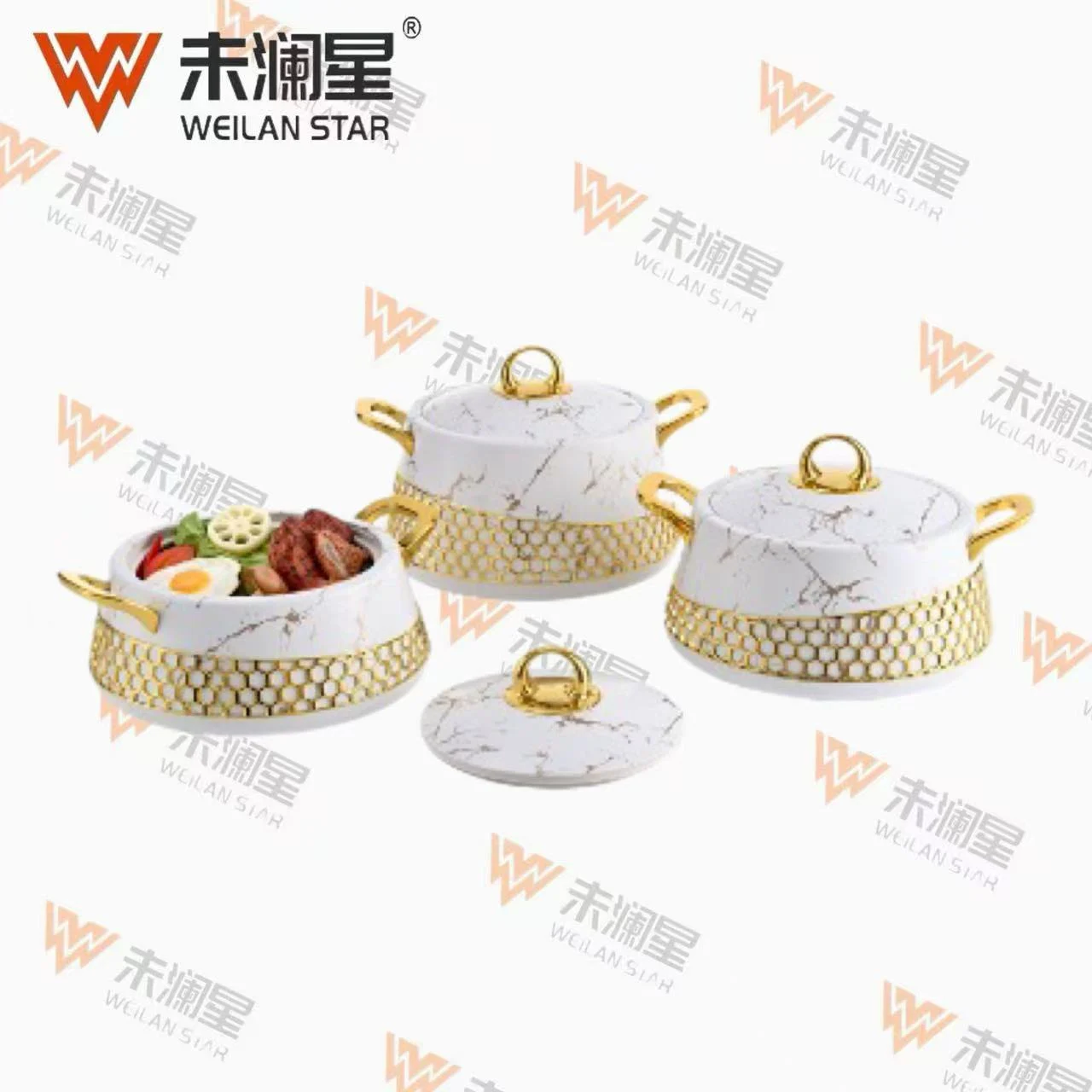 3912-覆膜+电镀 塑料+不锈钢保温桶