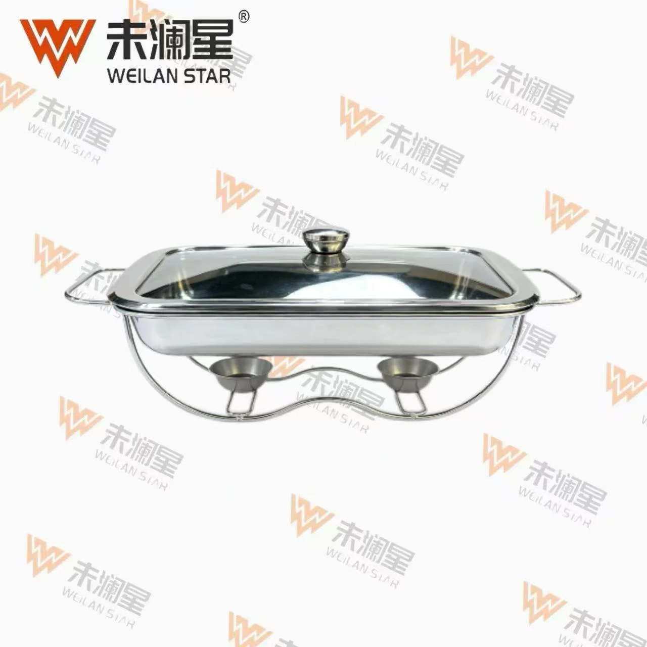 2l长方银色 玻璃保温炉