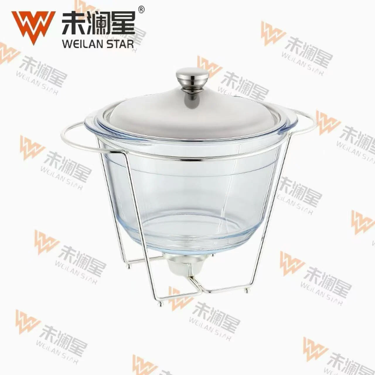 4l圆形银色 玻璃保温炉