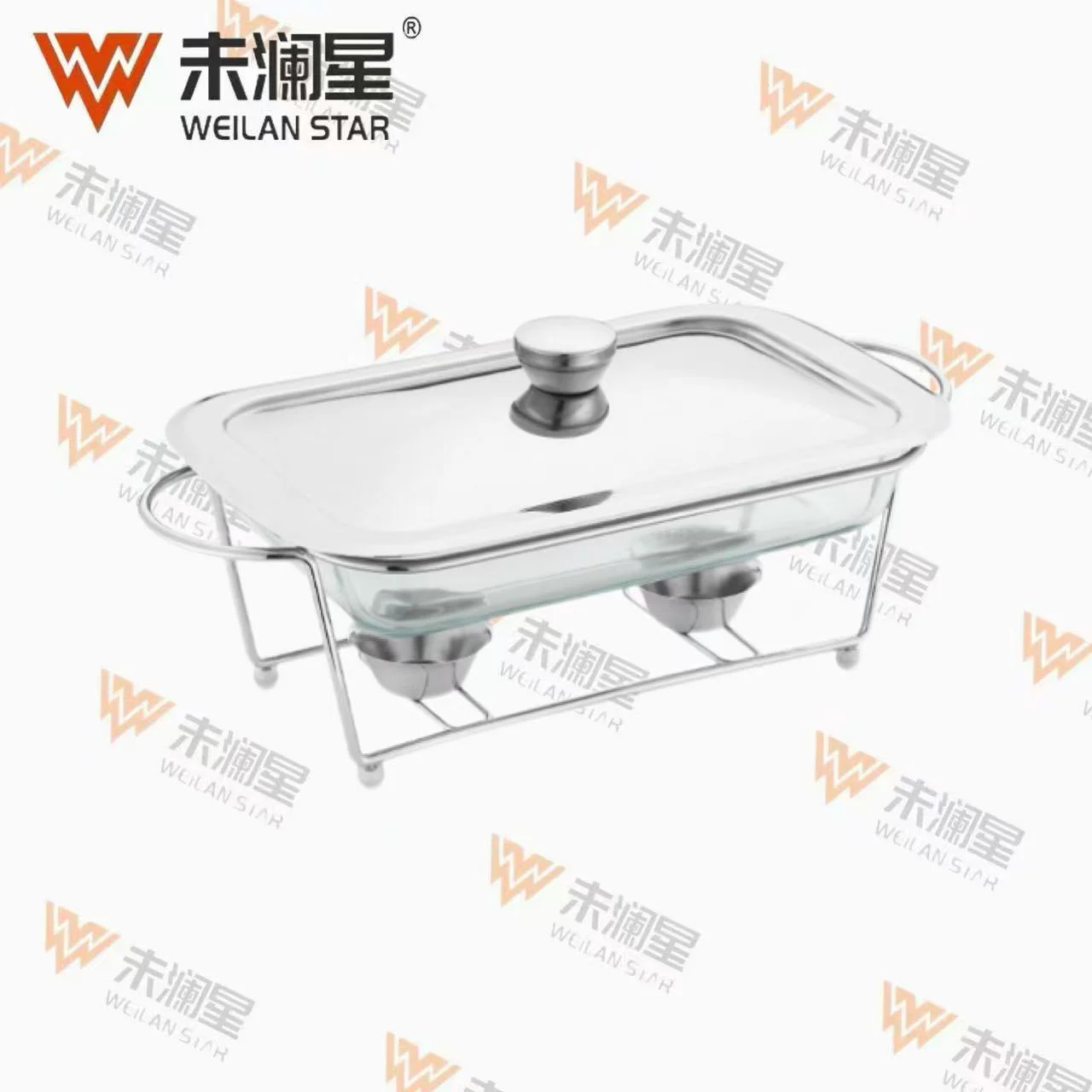 1.5l长方形银色 玻璃保温炉