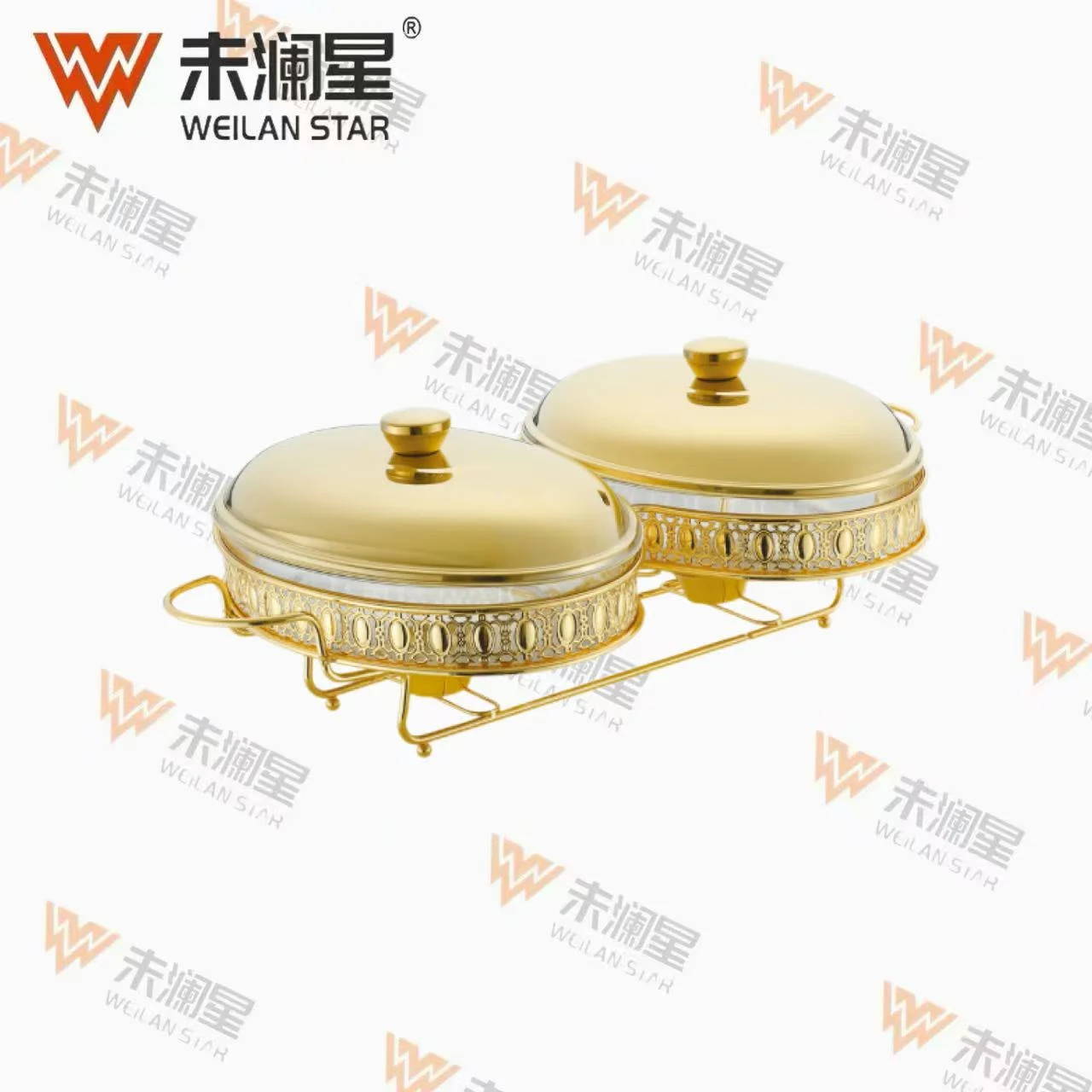 蛋形2.0l*2金色 玻璃保温炉