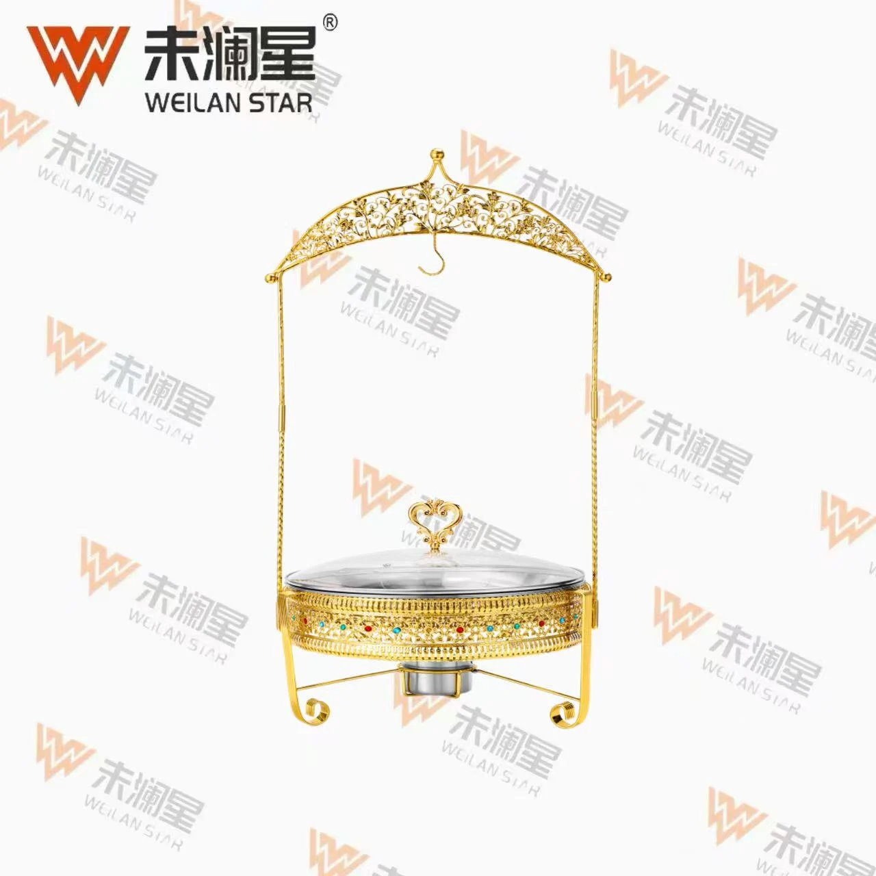 彩钻花边炉 玻璃保温炉