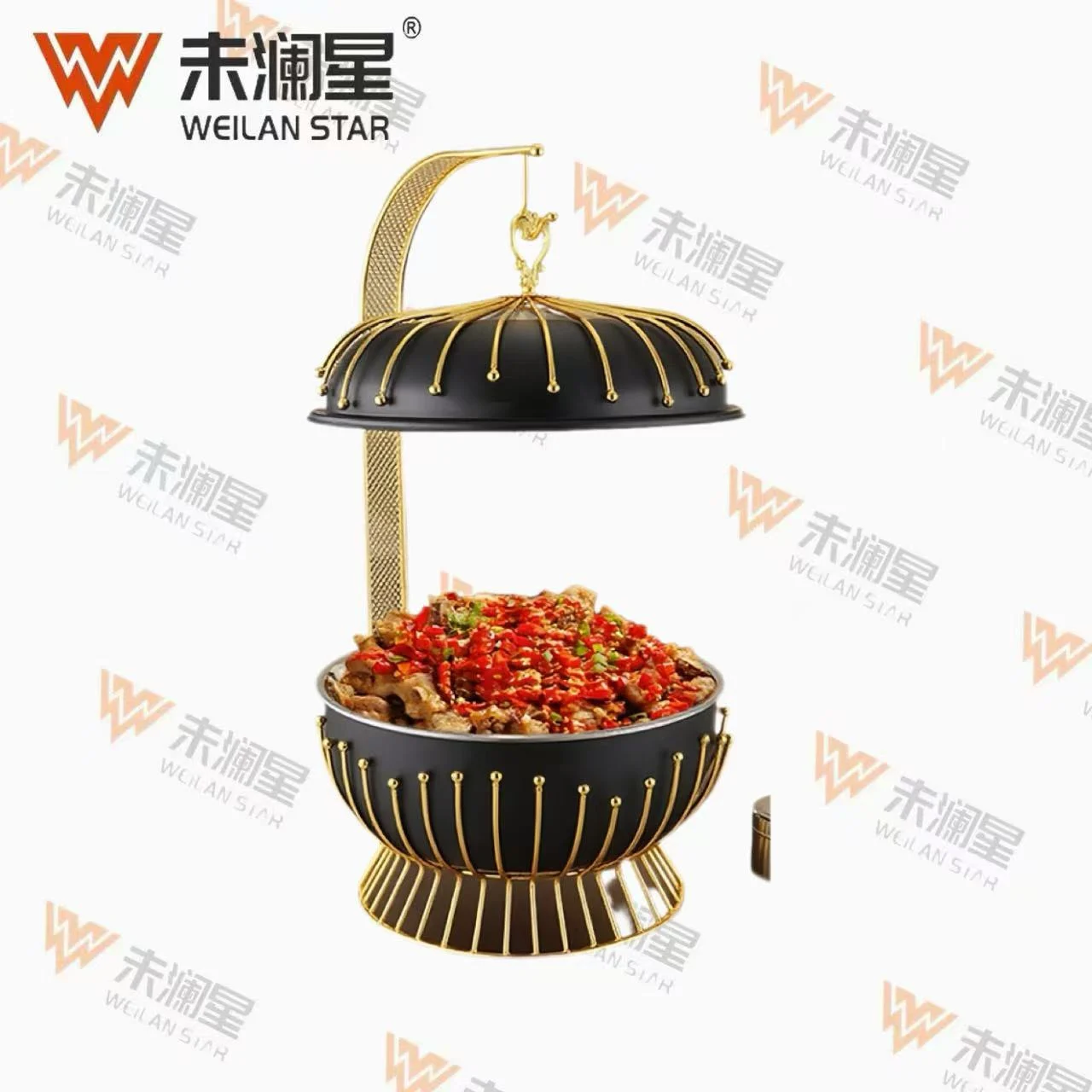 流星炉黑金色 玻璃保温炉