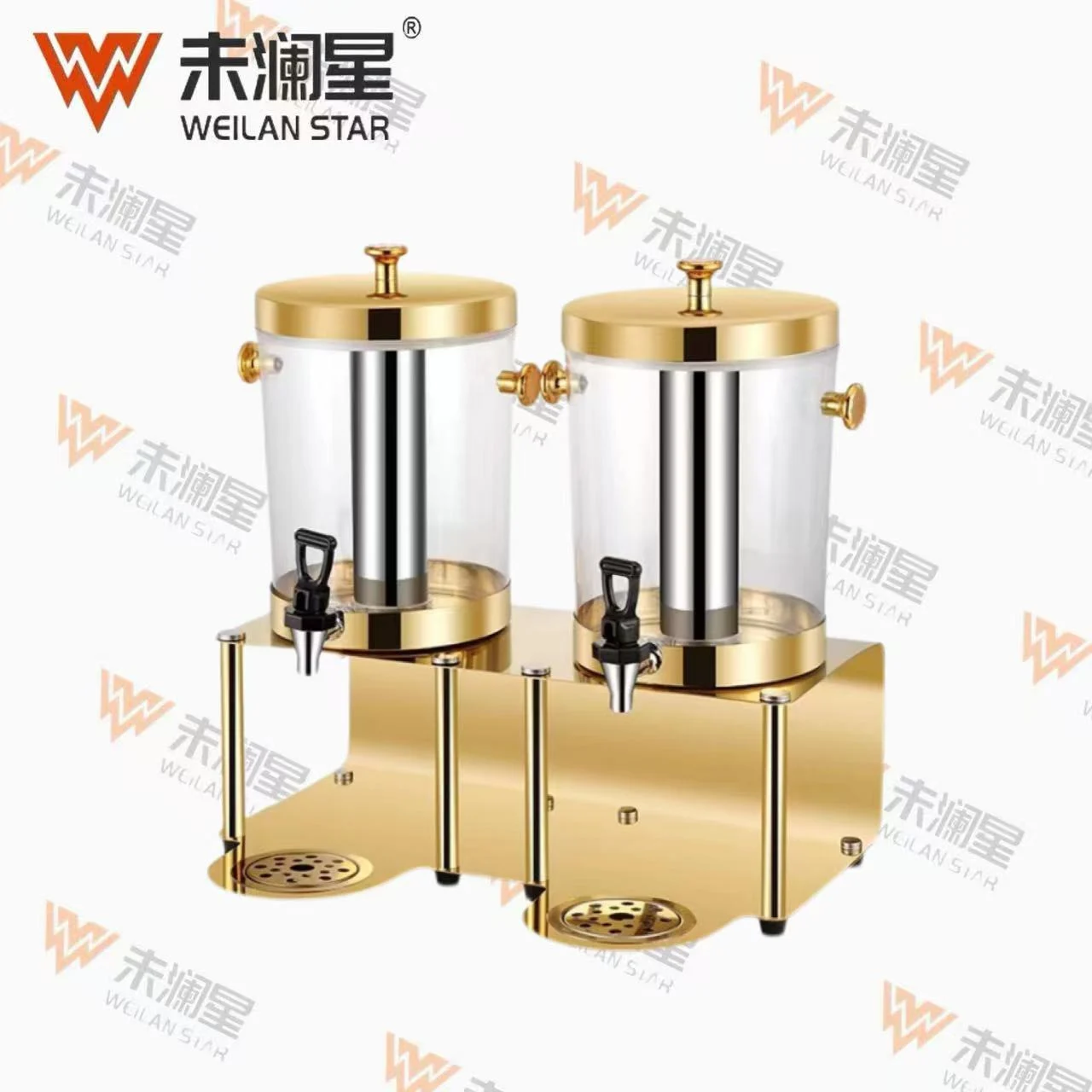 双头全镀金 果汁鼎