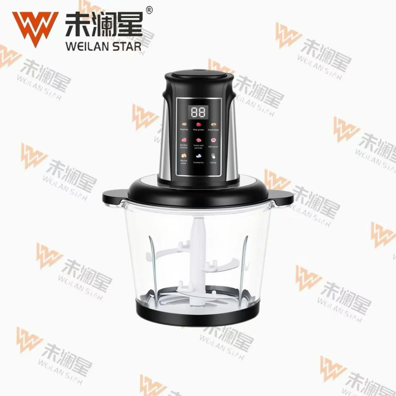 触摸屏2l玻璃绞肉机 绞肉机