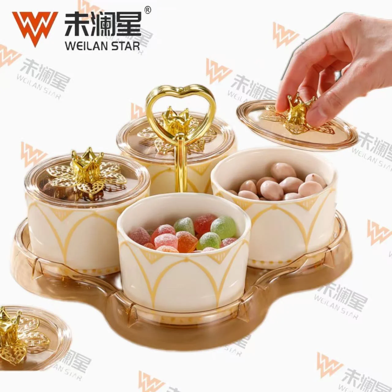BD250604琥珀色 糖罐