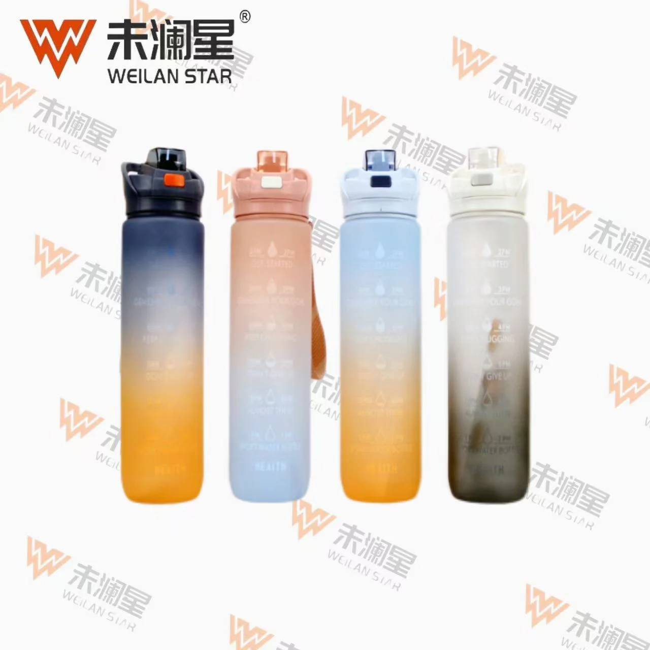 K003渐变色-1000ML 运动水壶