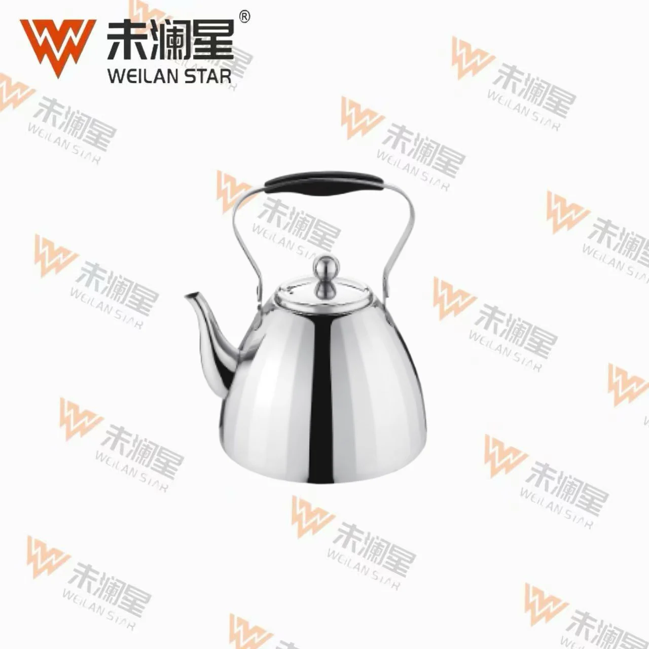复底闪艺壶1.0L银色 不锈钢水壶