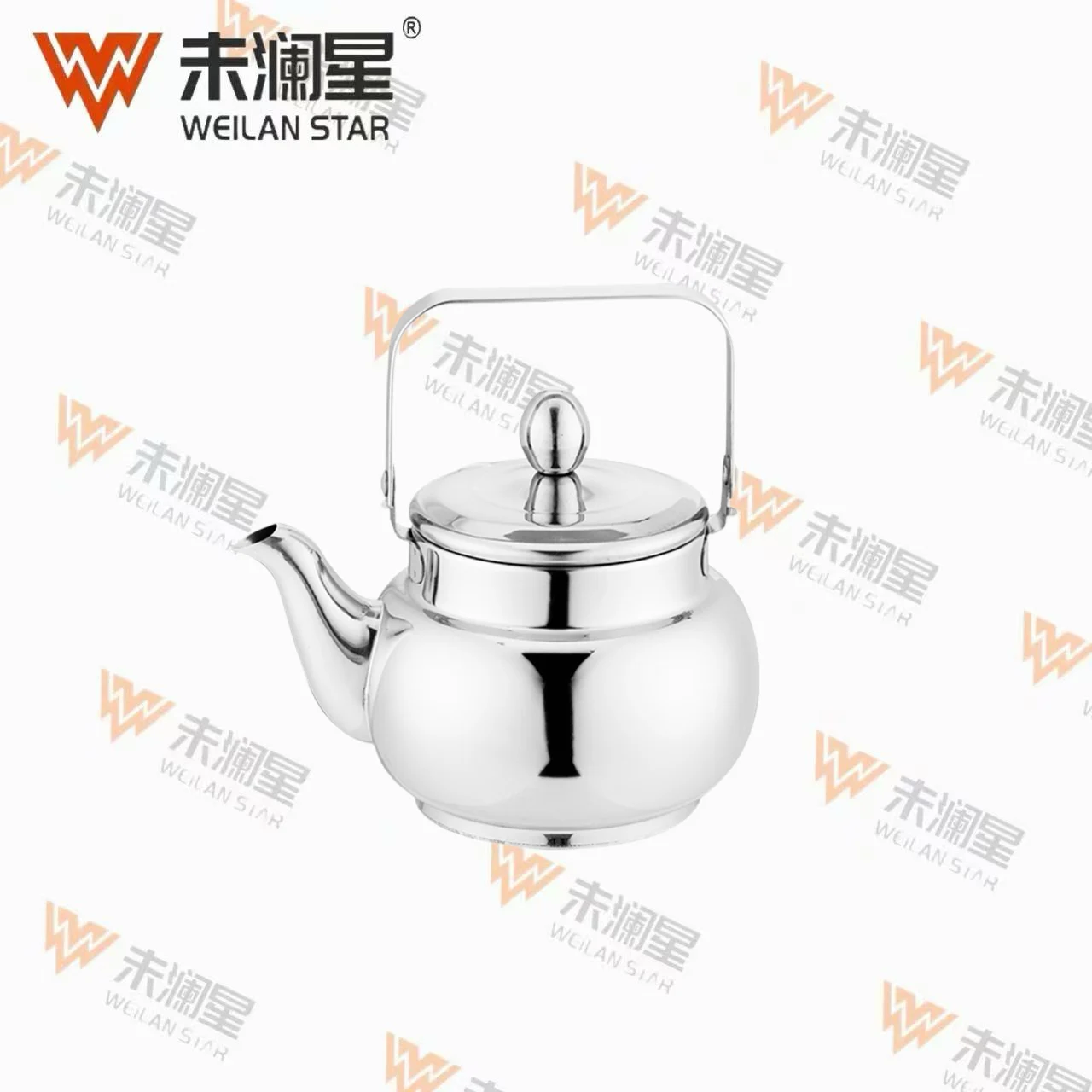 YC馨泉钢柄亮光（直） 不锈钢水壶