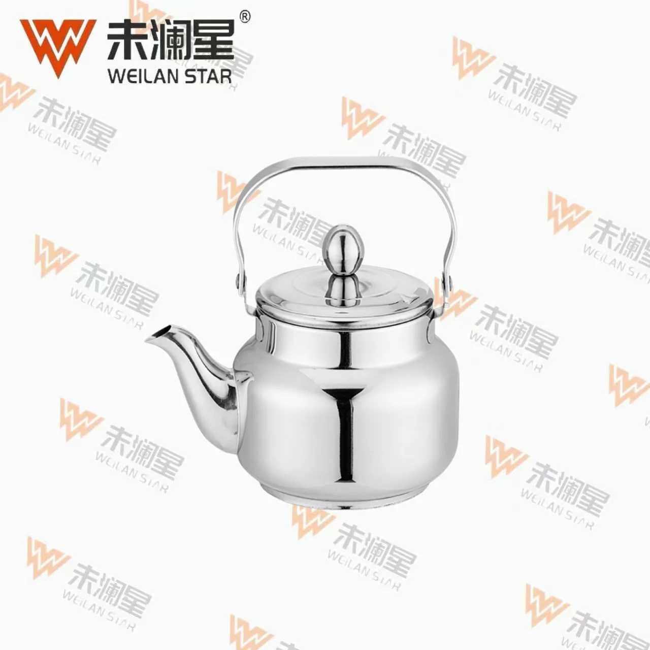 YC清泉钢柄亮光（直） 不锈钢水壶