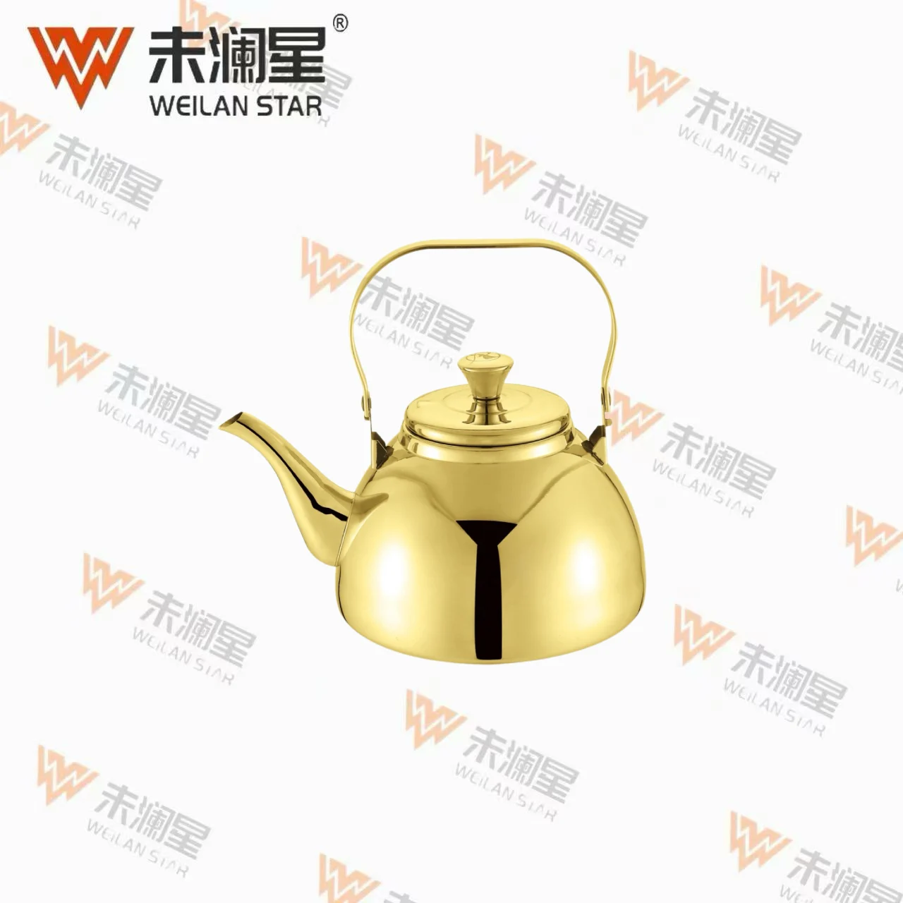 YC凝香壶-钛金 不锈钢水壶