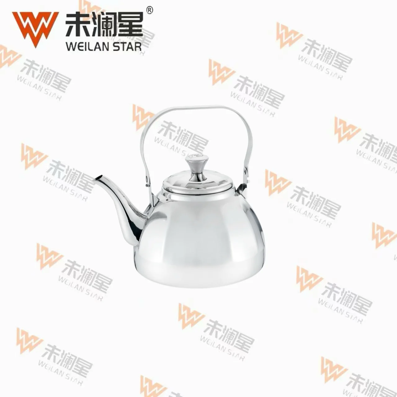YC凝香壶（宽条纹）亮光 不锈钢水壶