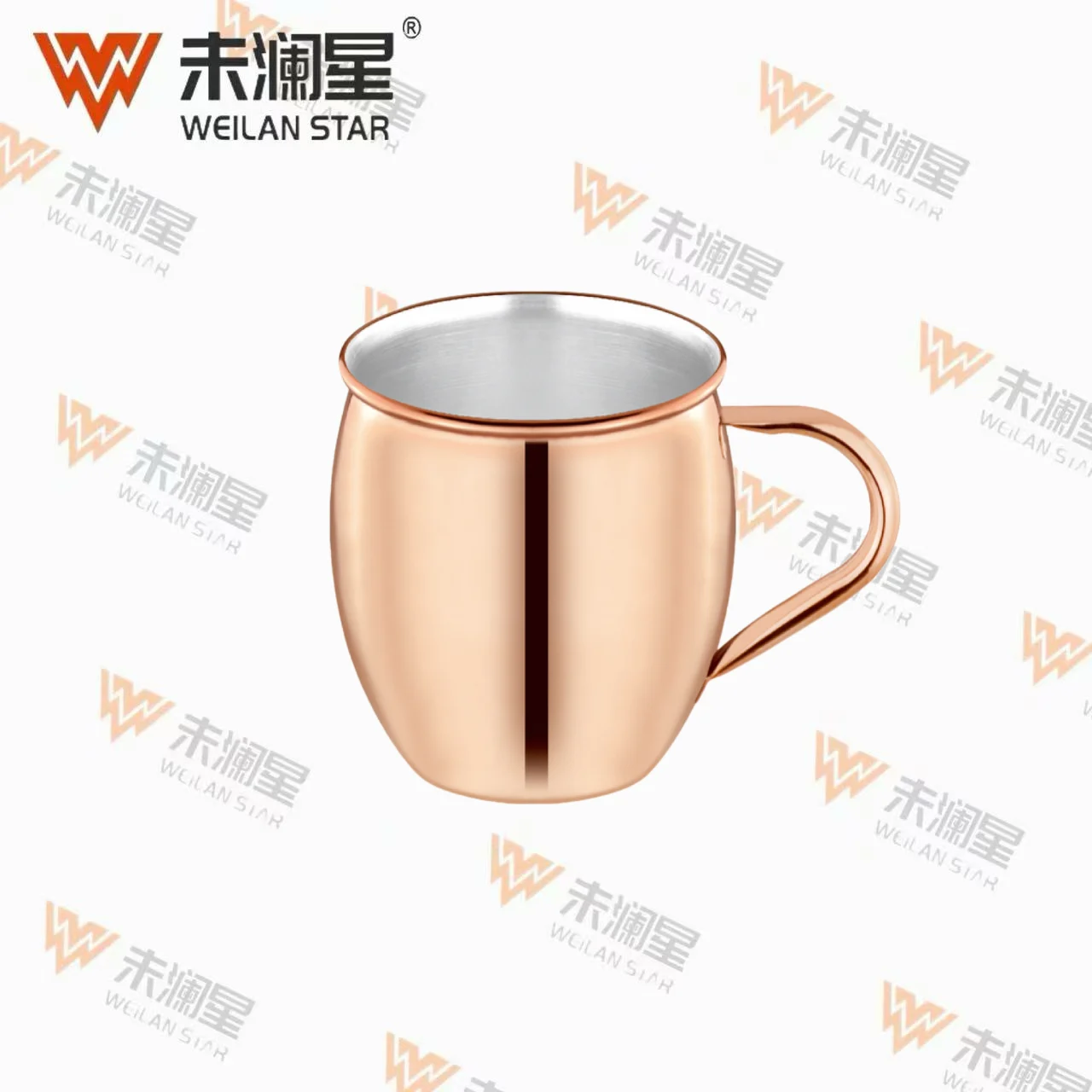 YC钢手把（玫瑰金） 不锈钢水壶