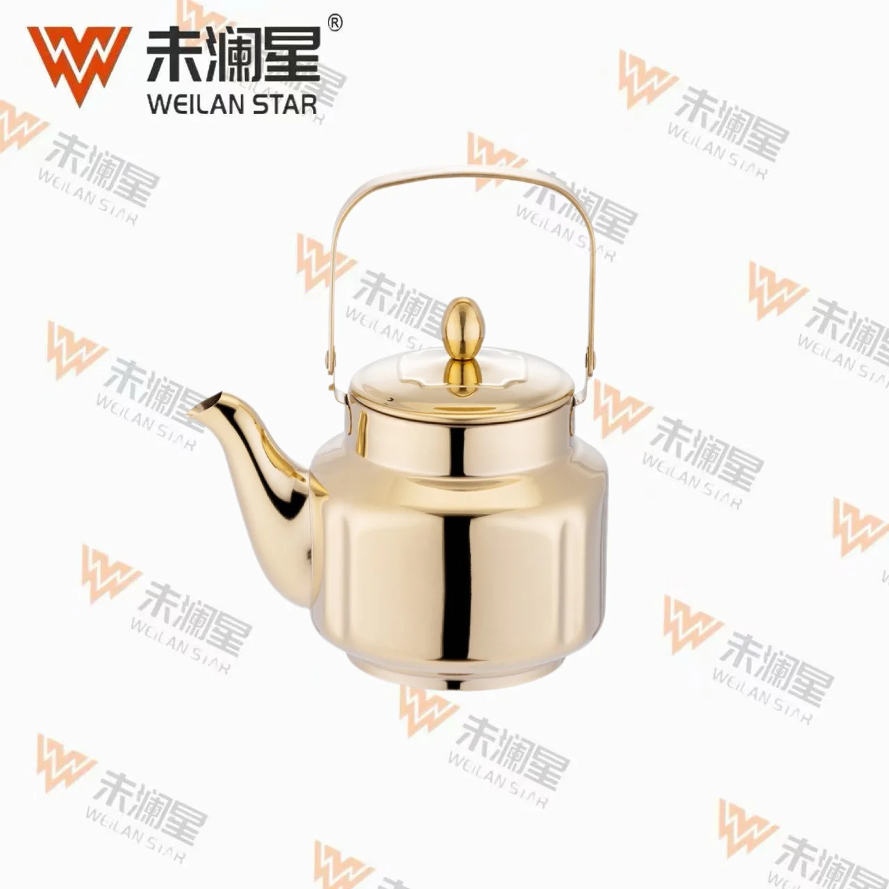 YC尊泉钢柄（直）金色 不锈钢水壶