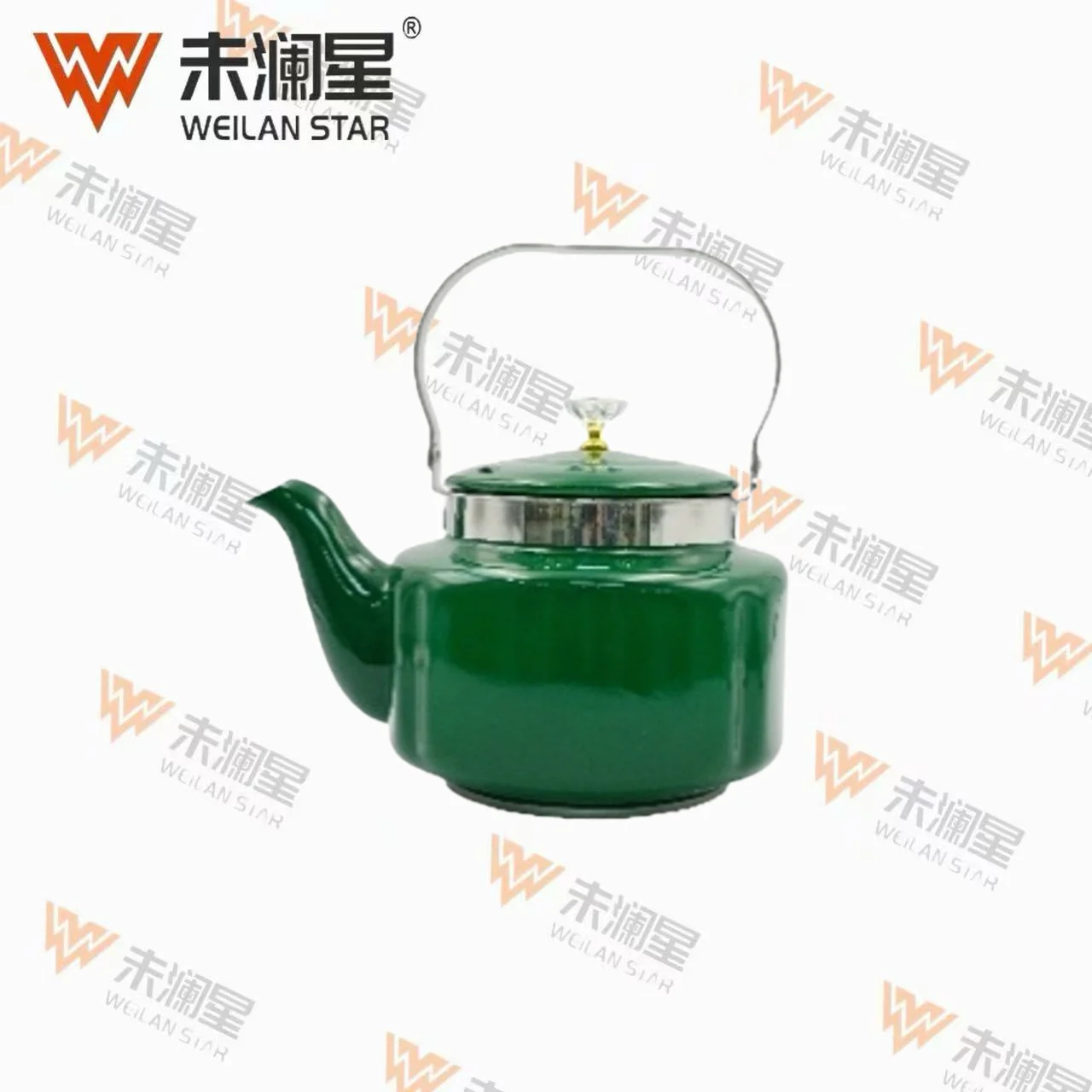 YC尊泉钢柄（绿银）单色 不锈钢水壶