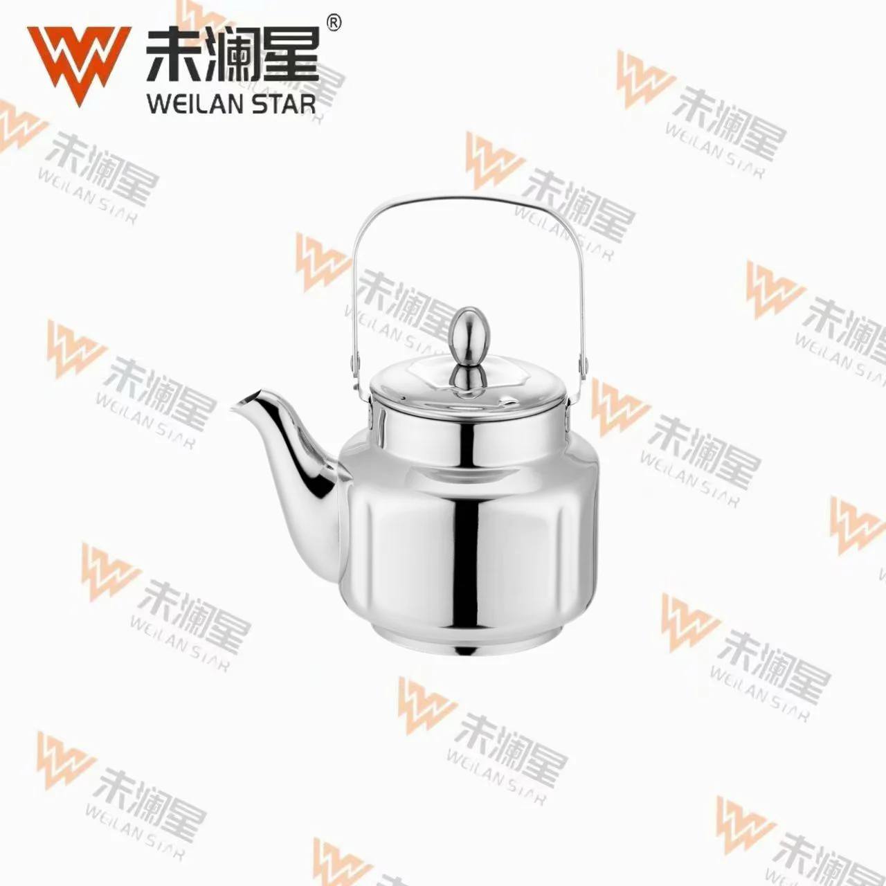 YC尊泉钢柄（直）亮光 不锈钢水壶