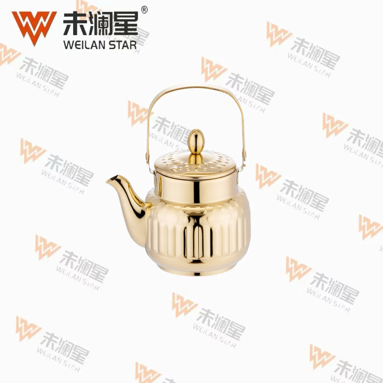YC玉泉钢柄（直）金色 不锈钢水壶