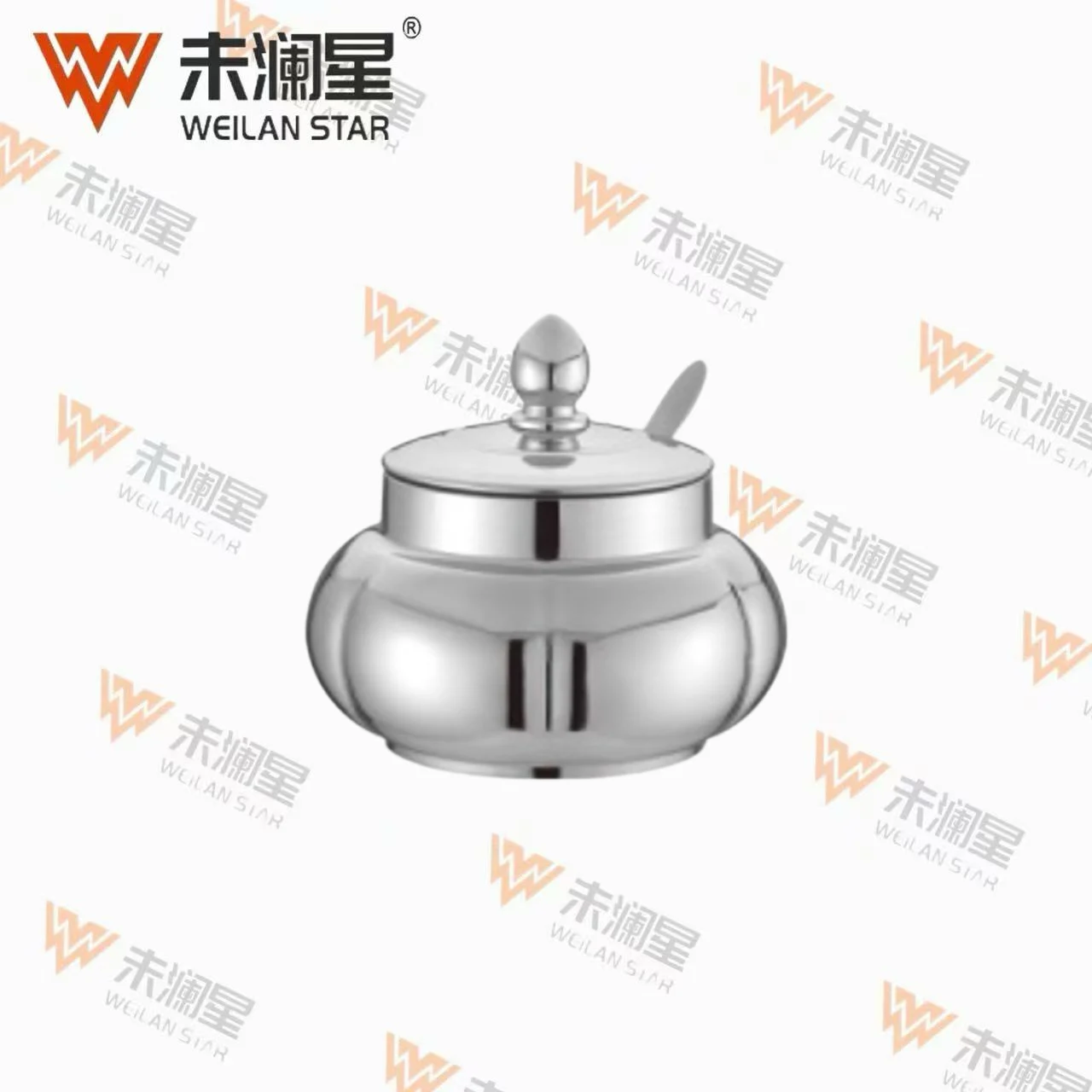 YC调味罐花型（六瓣）亮光 调味罐