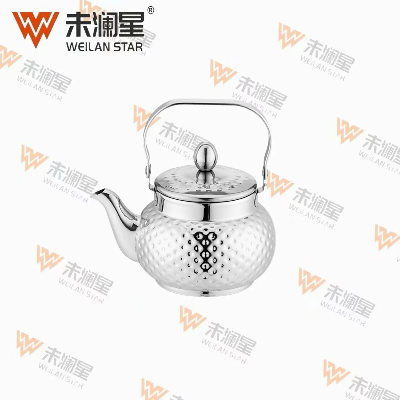 YC馨泉钻纹钢柄（弯）亮光 不锈钢水壶