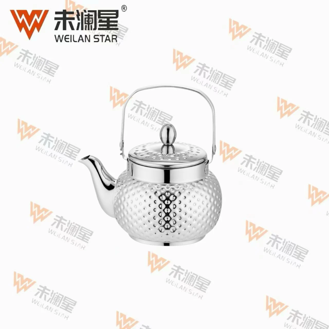 YC馨泉钻纹钢柄（直）亮光 不锈钢水壶